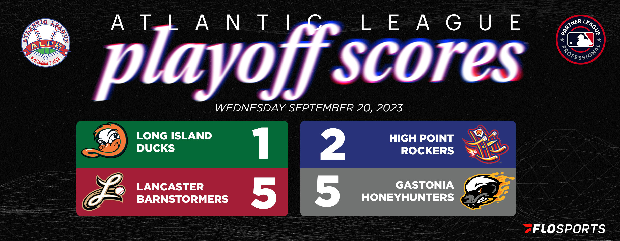 Atlantic League Playoff Results, Sept. 20, 2023